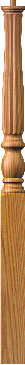 Reeded 4670 Pin Top 48" Newel Post