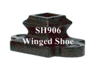 SH906 Winged Shoe with side mount screws