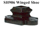 SH906 Winged Shoe with side mount screws