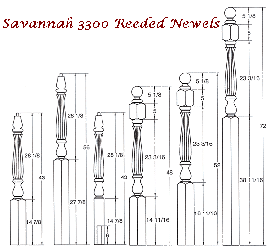 Savannah Newel Posts