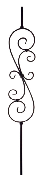 S-Scroll Metal Baluster