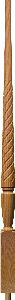 T-2015 Twist Pin Top  Bunker Hill Baluster