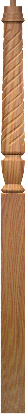 T-3015  Twist Landing Pin Top Newel Post