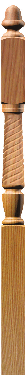 T-3045 Twist Intermediate Newel Post