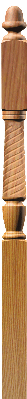 T-3045 Twist Intermediate Newel Post