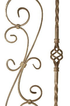 S-Scroll with Twist and Basket