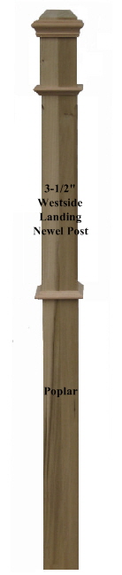 Westside_4075 Landing Boxed Newel Post