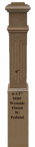 Westside Fluted Newel Post