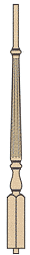 Regency Fluted 2715 Pin Top Baluster