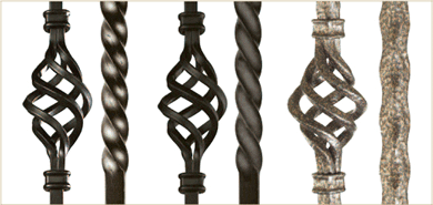 Iron powder coated finishes