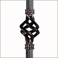 Large Hollow Metal Balusters