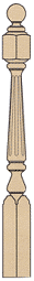 Regency Fluted #4840 Newel Post