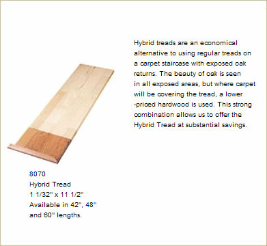 Hybrid Oak Stair Treads
